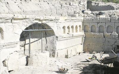 Baena. La fuente del ‘caldarium’ de las termas aparece en su lugar original