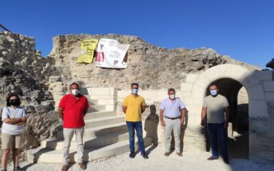 Concluyen las obras de afianzamiento de los accesos a la torre del castillo de Aguilar